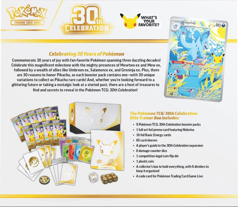 (Preorder) Pokémon 30th: Elite Trainer Box - Collect Marvel