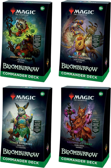 Magic: The Gathering - Bloomburrow Commander Deck (4 Count) - Collect Marvel