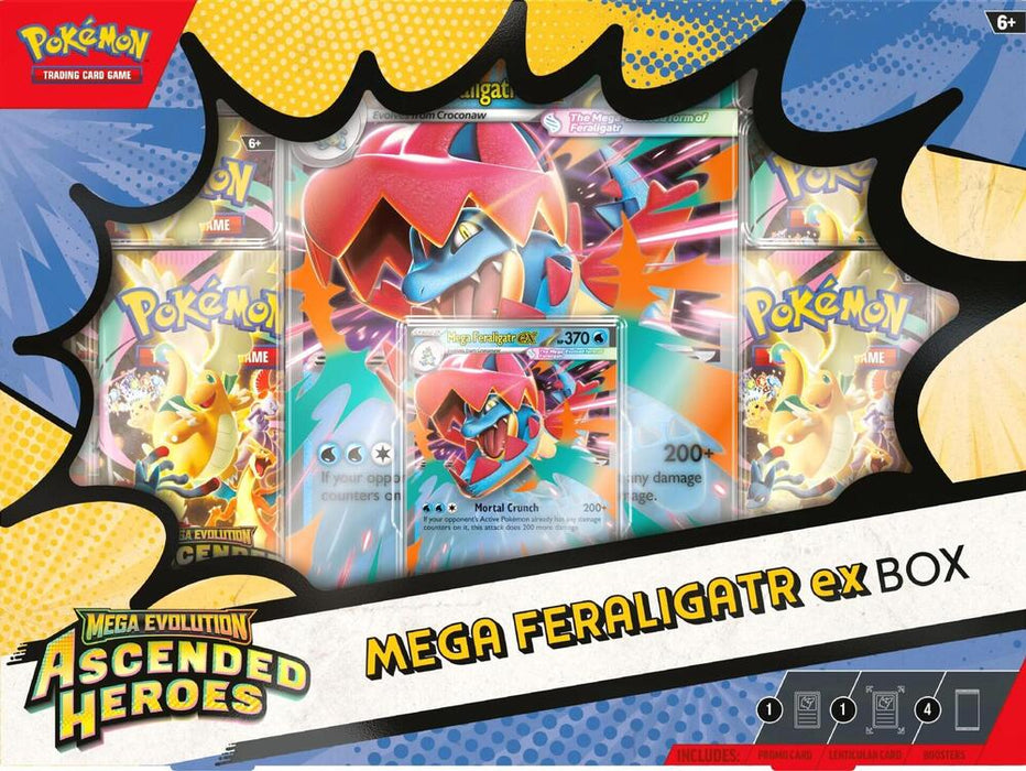 Pokemon TCG: Mega Evolution Ascended Heroes - Mega Feraligatr ex Box - Collect Marvel