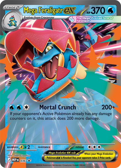 Pokemon TCG: Mega Evolution Ascended Heroes - Mega Feraligatr ex Box - Collect Marvel