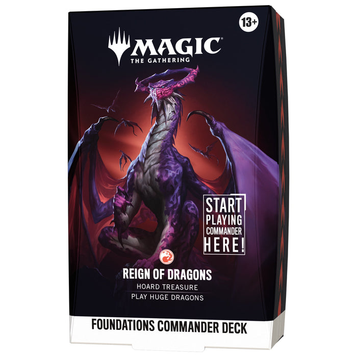 Magic: The Gathering Foundations - Commander Deck - Reign of Dragons - Collect Marvel