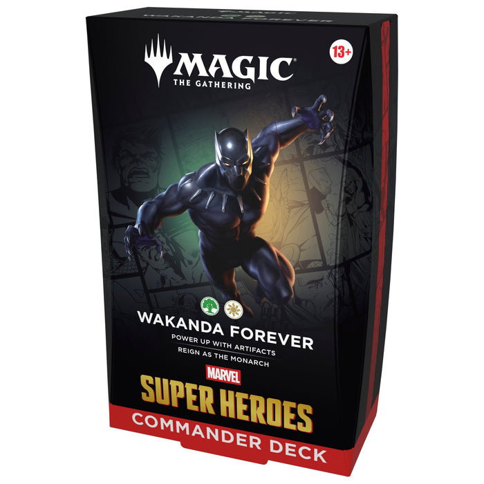 Magic: The Gathering - Marvel Super Heroes Commander Deck - Wakanda Forever - Collect Marvel