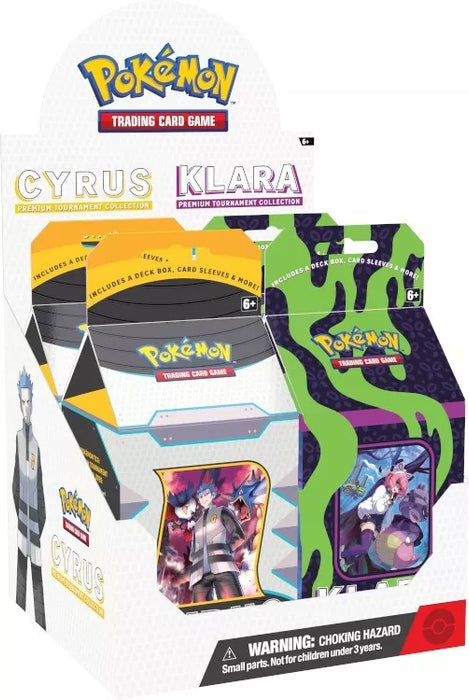 Pokemon TCG: Premium Tournament Collection - Cyrus/Klara - Sealed Display 4 Units - Collect Marvel