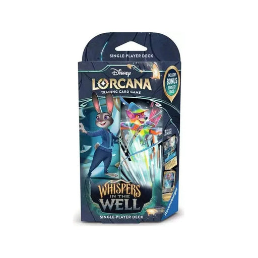 Disney Lorcana Set 10 - Whispers In The Well Starter Deck Sapphire / Steel - Collect Marvel