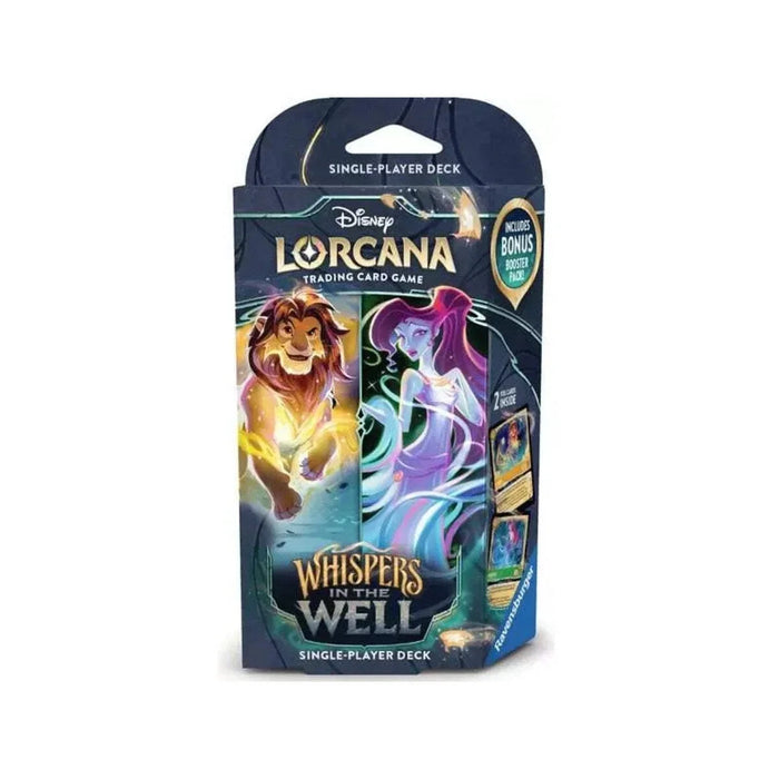 Disney Lorcana Set 10 - Whispers In The Well Starter Deck Amber / Emerald - Collect Marvel
