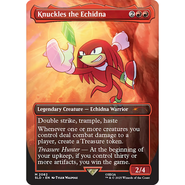 Magic: The Gathering - WPN Exclusive Non Foil Secret Lair - Sonic The Hedgehog: Friends & Foes - Collect Marvel