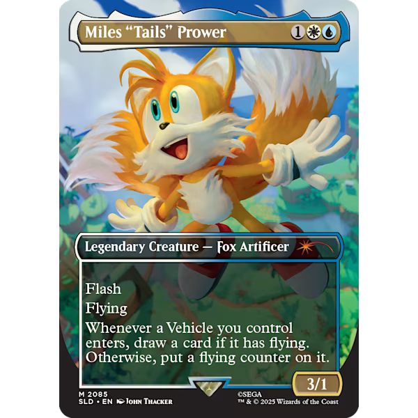 Magic: The Gathering - WPN Exclusive Non Foil Secret Lair - Sonic The Hedgehog: Friends & Foes - Collect Marvel