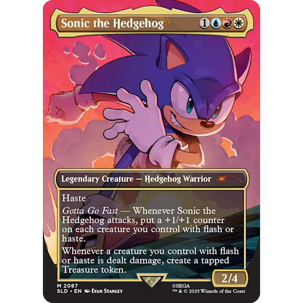 Magic: The Gathering - WPN Exclusive Non Foil Secret Lair - Sonic The Hedgehog: Friends & Foes - Collect Marvel